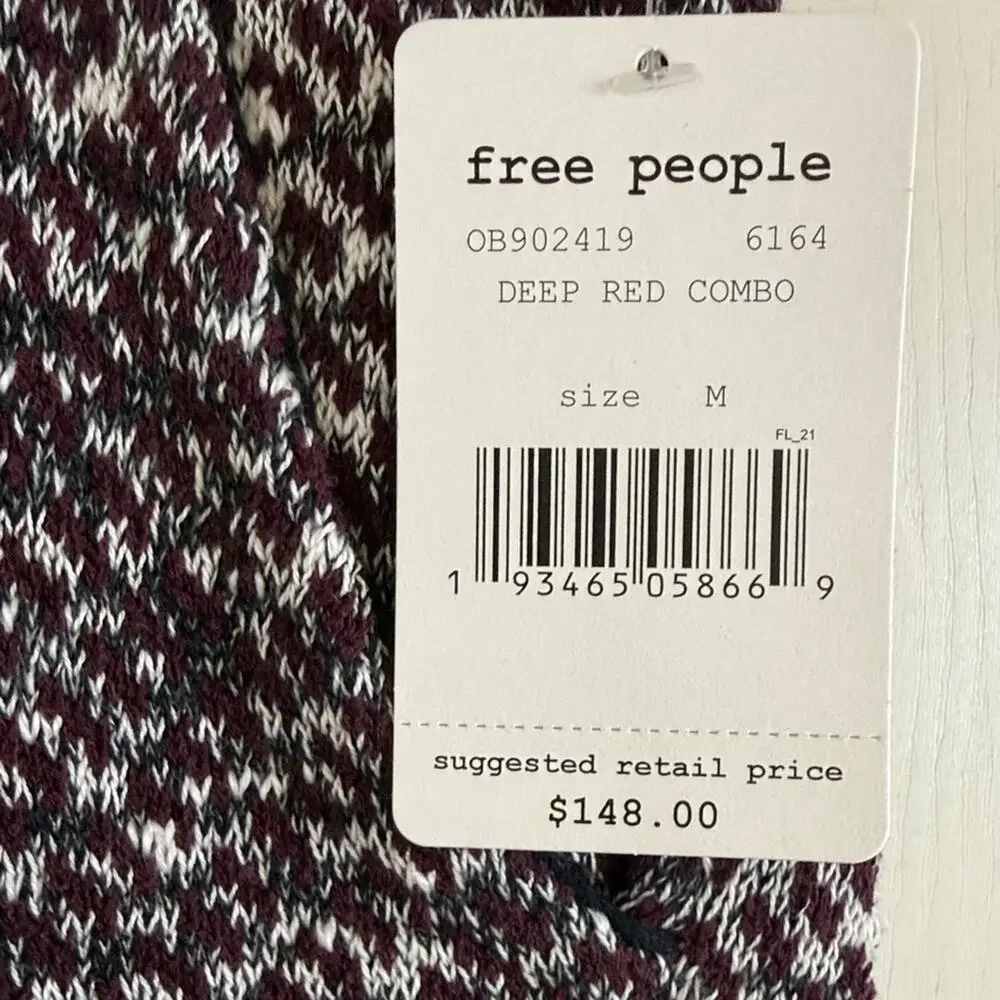 NWT! Free People Cozy Knit Trousers size Medium
